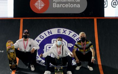 Bruno Senra and Charlotte Hym, take the gold on a skateboard from the imaginExtreme Barcelona 2020