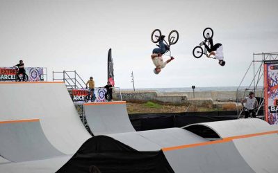 Daniel Dhers leads the first day of BMX Park at the Extreme Barcelona